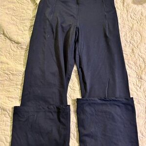 Navy Wide-Leg Pants